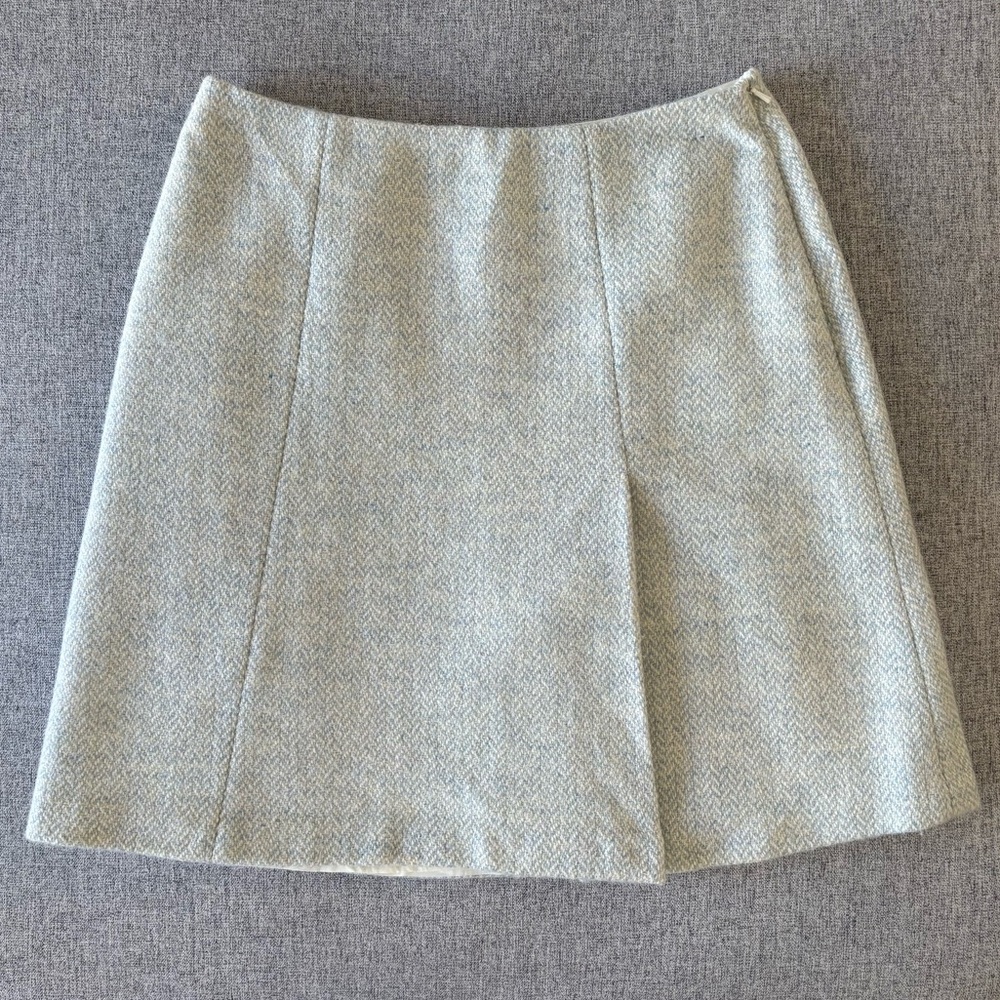 Vintage Hobbs Wool Tweed Mini Skirt